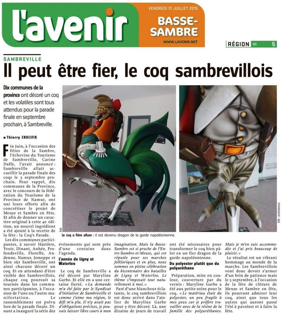 L'Avenir du 31/07/2015