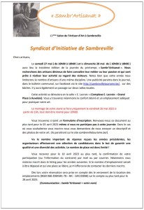 Lettre d'accompagnement