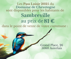 Le PASS est en vente au Syndicat d'Initiative de Sambreville